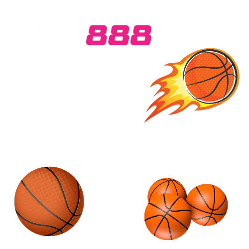 Shadow of basketball player in action with scattered balls representing basketball betting on Tez888
