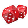 Two dice representing classic casino gaming on Tez888